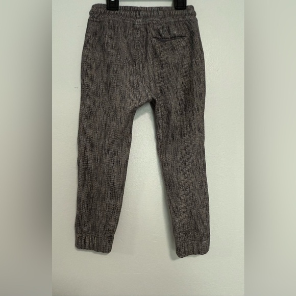 Zara Boys Jogger Pants Elastic Waist Stretch Gray Herringbone Size 5T - Picture 2 of 3